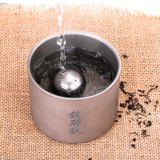 铠斯 纯钛 内置茶叶蛋 茶漏 泡茶器具 健康 轻便 泡茶器 MI3920 商品图5