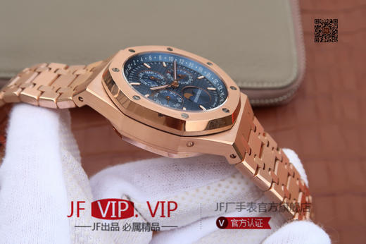 JF爱彼皇家橡树26574。功能：日期显示、星期显示、月份显示、年历显示、万年历、月相进口机克隆原装5134自动机械机芯, 商品图9