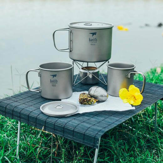 铠斯 纯钛 内置茶叶蛋 茶漏 泡茶器具 健康 轻便 泡茶器 MI3920 商品图2