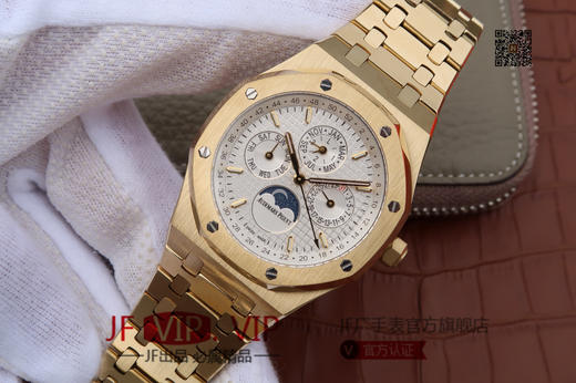 JF爱彼皇家橡树26579。功能：日期显示、星期显示、月份显示、年历显示、万年历、月相进口机克隆原装5134自动机械机芯,41毫米,男士手表腕表 商品图2