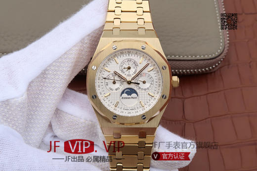 JF爱彼皇家橡树26579。功能：日期显示、星期显示、月份显示、年历显示、万年历、月相进口机克隆原装5134自动机械机芯,41毫米,男士手表腕表 商品图0