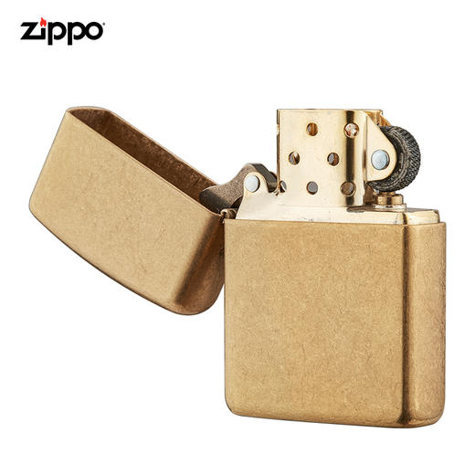 zippo打火机正版铠甲机芝宝火机 美国原装厚壳花砂金色041689284961 商品图3