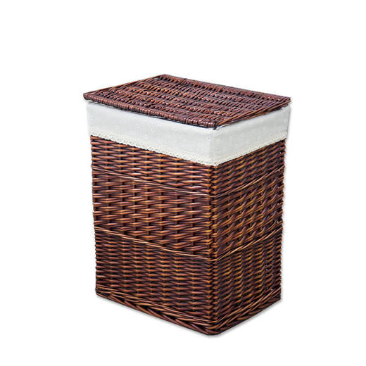 藤编脏衣服收纳筐大号脏衣篮玩具收纳箱带盖脏衣篓家用衣服筐柳编 商品图9