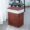 藤编脏衣服收纳筐大号脏衣篮玩具收纳箱带盖脏衣篓家用衣服筐柳编 商品缩略图6