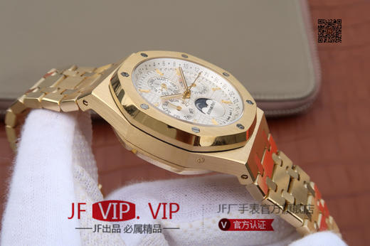 JF爱彼皇家橡树26579。功能：日期显示、星期显示、月份显示、年历显示、万年历、月相进口机克隆原装5134自动机械机芯,41毫米,男士手表腕表 商品图9
