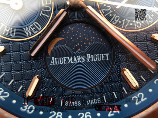 JF爱彼皇家橡树26574。功能：日期显示、星期显示、月份显示、年历显示、万年历、月相进口机克隆原装5134自动机械机芯, 商品图5