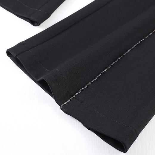 XHY-8666新款高腰弹力松紧腰针织修身显瘦韩版喇叭裤TZW 商品图4