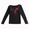 ZZ-LQ93113秋季新款女装时尚绣花长袖棉T恤 商品缩略图4
