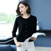 FCY-CH8208秋季新款韩版圆领修身外搭针织衫短款毛衣 商品缩略图2
