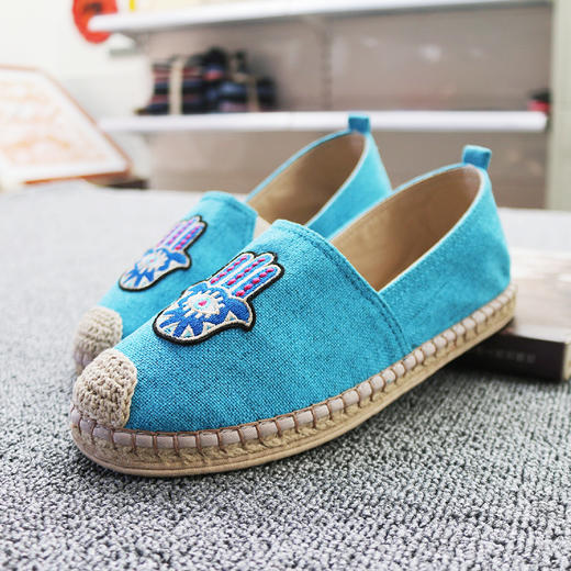 【买麻鞋，雅路人】防脚臭，春夏款手工千层底布鞋亚麻底女鞋千层底布鞋女1904-03W 商品图4