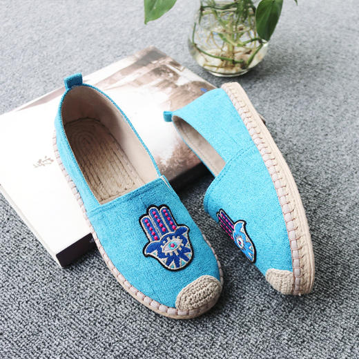 【买麻鞋，雅路人】防脚臭，春夏款手工千层底布鞋亚麻底女鞋千层底布鞋女1904-03W 商品图2