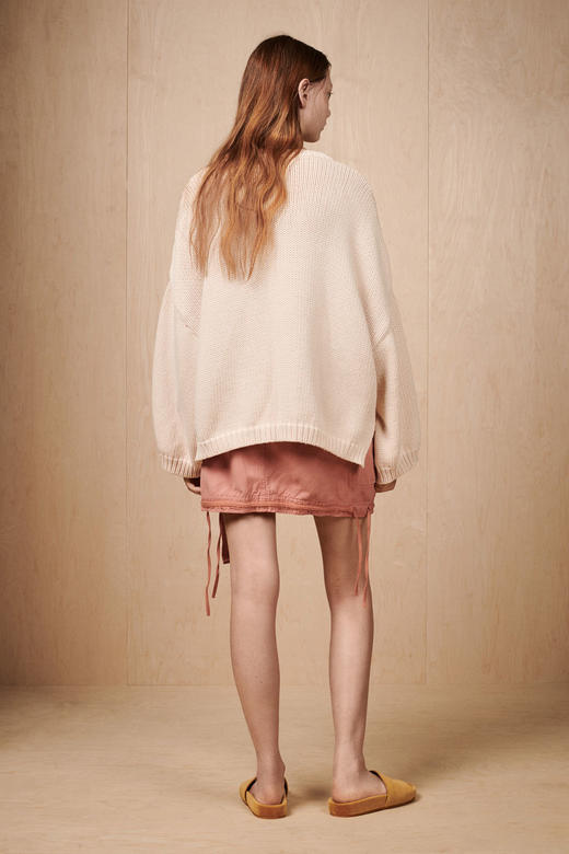 女士气质通勤百搭舒适纯色垂肩宽松针织衫a090120