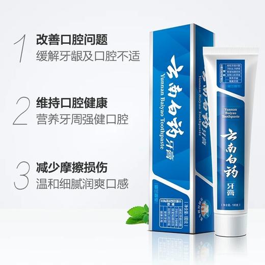 【特惠价】云南白药留兰香型牙膏100g 商品图1