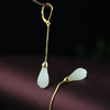 RP-EZ010500时尚新款玉兰花和田玉S925纯银耳坠 商品缩略图4