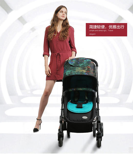 红点设计大奖 | 英国 Snuggle Sac 莫奈大师睡莲系列儿童推车 婴儿车 多功能时尚高景观推车 商品图3