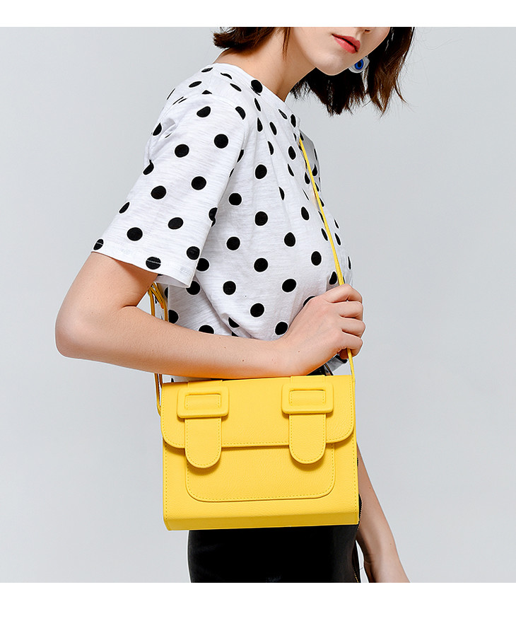 merimies泰国剑桥包经典时尚俏皮纯色拼色单肩女包斜挎包邮差包m号