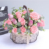 玫瑰向日葵精美混搭手提花篮-送女朋友老婆妈妈老师闺蜜生日教师节生日礼物精美时尚 商品缩略图4
