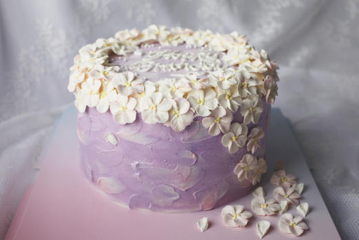 女士款 梦幻紫色 小清新 韩式裱花 商品图0