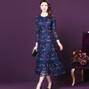 WXY-6159秋季新款洋气绣花网纱连衣裙 商品缩略图0