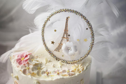 女士款 仙气羽毛铁塔 韩式裱花 商品图2