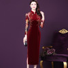 WXY-3963秋季新款修身旗袍气质妈妈婆婆婚宴连衣裙 商品缩略图2