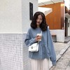 卫衣女薄秋装新款裙摆假两件外套韩版潮ins学生宽松长袖上衣 商品缩略图3