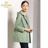 乔万尼秋装女宽松直筒气质简约连帽风衣外套女短款EN3B356 商品缩略图2