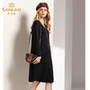 乔万尼秋装女长袖打底衫V领直筒显瘦羊毛针织连衣裙中长EN3M410 商品缩略图3
