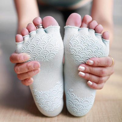 hi ToYogi  专业瑜伽袜 正品双面硅胶防滑瑜伽袜 全棉透气 商品图11