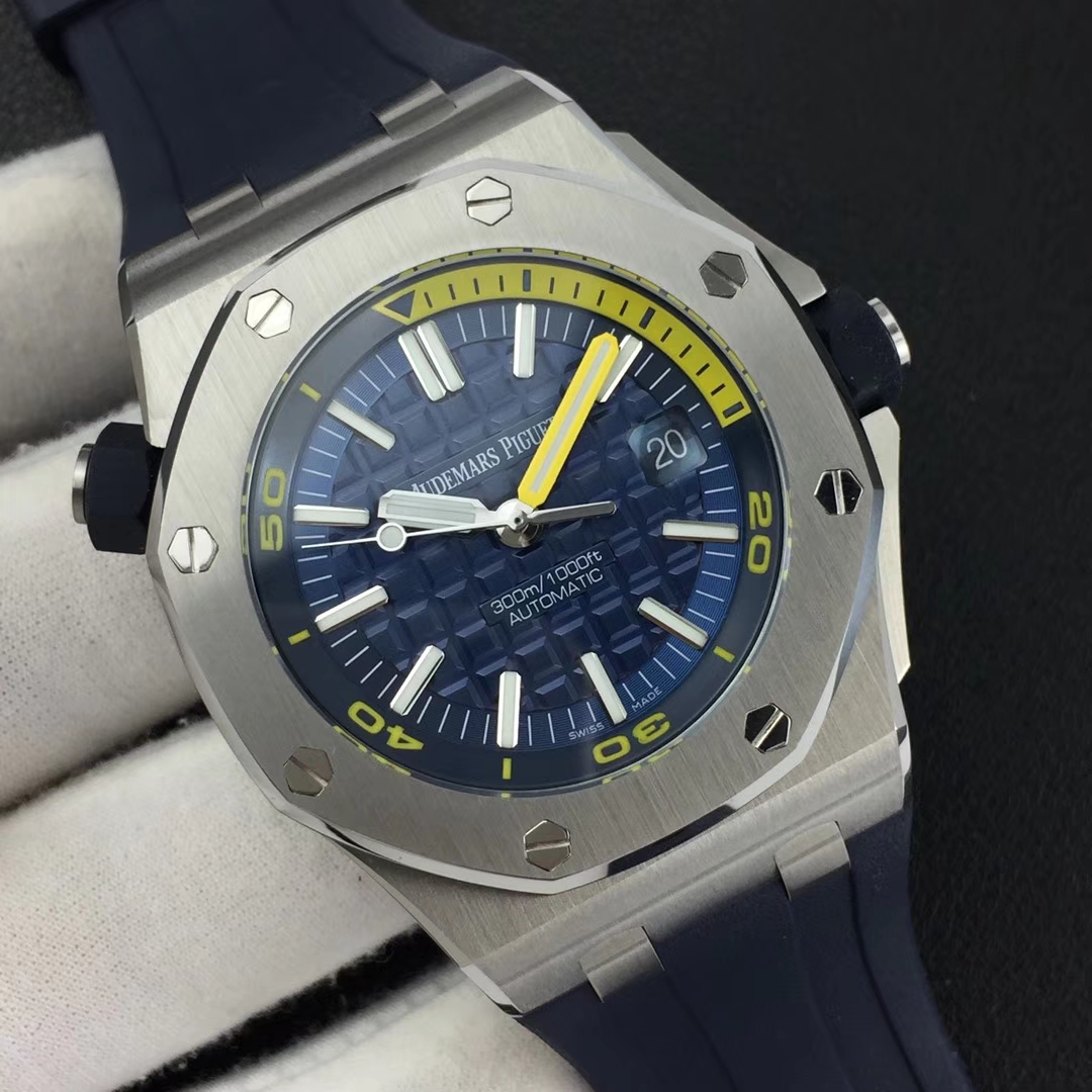 爱彼v9s皇家橡树15710st2017年新款夏季彩色系列克隆正品3120全自动