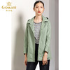 乔万尼秋装女宽松直筒气质简约连帽风衣外套女短款EN3B356 商品缩略图1
