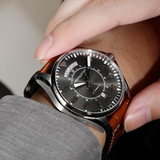 汉米尔顿 Hamilton 卡其航空系列男士自动机械腕表 H64615585 商品图4