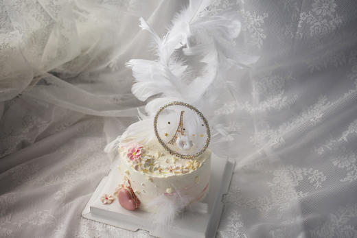 女士款 仙气羽毛铁塔 韩式裱花 商品图1