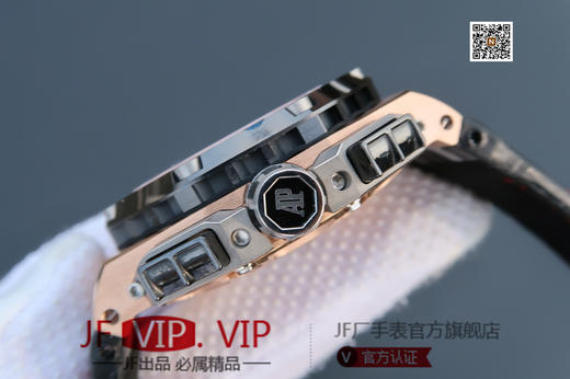 JF爱彼26400。克隆原装3126机械计时机芯！原装正品1:1开模，尺寸重量无差距！全功能计时！硅胶表带，男士手表，透底 商品图4