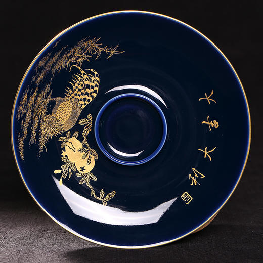 大吉大利霁蓝描金茶壶套装 商品图9