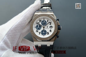 JF爱彼皇家橡树离岸型26470st。克隆原装3126多功能计时机械机芯！原装正品1:1开模，42mm直径，尺寸重量做工无差距！全功能计时！皮表带，男士手表，自动机械机芯，密底