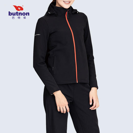 9614巴特侬女运动风衣弹力锦绒休闲外套女防风保暖修身9 商品图0