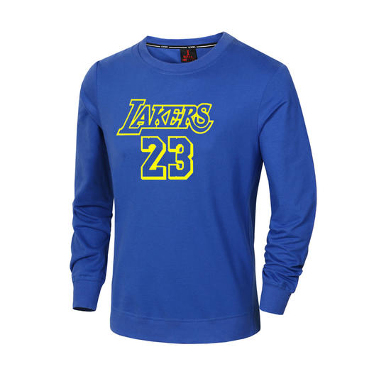 篮球长袖 男士T恤外套圆领套头潮运动服饰打底衫 商品图1