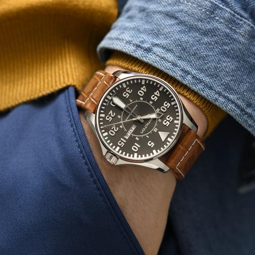 汉米尔顿 Hamilton 卡其航空系列男士自动机械腕表 H64715885 商品图1