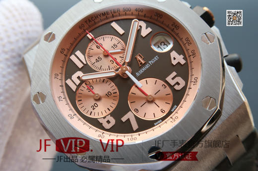 JF爱彼26179。皇家橡树印尼限量版，自制原装3126全自动计时机械机芯，纯钛钢表壳，全部功能同原装，42mm直径，本厂配泰国鳄表带！皮表带，男士手表，密底 商品图3