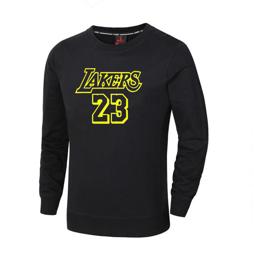 篮球长袖 男士T恤外套圆领套头潮运动服饰打底衫 商品图4