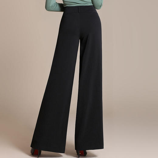 YY-S656新款休闲高腰垂顺长裤阔腿裤TZW 商品图1