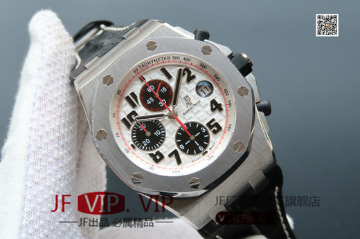 JF爱彼皇家橡树离岸型26170st。克隆原装3126多功能计时机械机芯！原装正品1:1开模，42mm直径，尺寸重量做工无差距！全功能计时！皮表带，男士手表，自动机械机芯，密底 商品图1