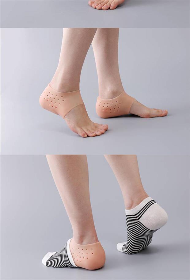 隐形内增高袜子男士硅胶好物仿生后跟套透气运动鞋女半垫隐型增高鞋垫