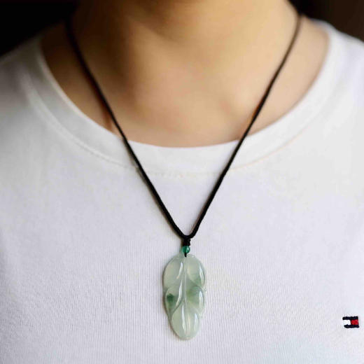 冰种飘花翡翠大叶子 商品图7