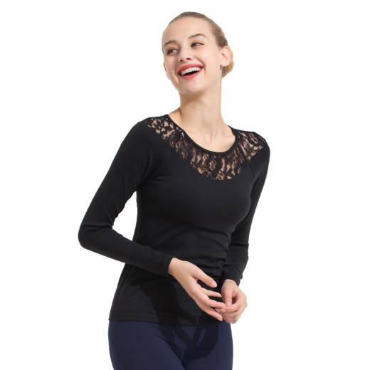 FS258梵美人瑜伽服长袖(锦纶+莱卡)黑色白色 断码清仓 商品图2