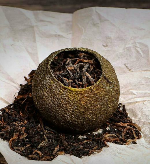 茶叶-小青柑-2019年小青柑新会三江柑皮陈年陈宫廷普洱 商品图4