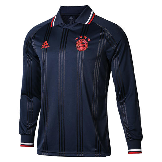 adidas阿迪达斯拜仁复古长袖T恤球衣球服男DX9225 商品图4