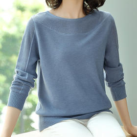 【特价抢购】LX-AY1803新款短款套头百搭韩版镂空针织衫上衣TZW