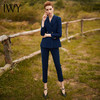 IWY/深蓝色长袖西装长裤套装CP9306 商品缩略图6